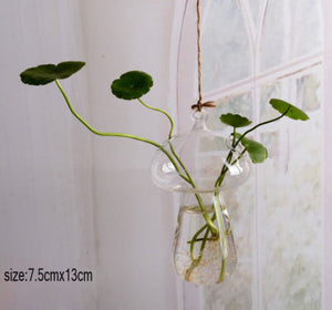 Wooden Stand Glass Vase