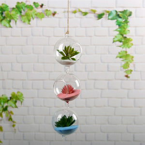 Fashion Glass Flower Hanging Vase