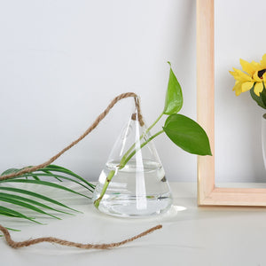 Hanging Glass Ball Vase